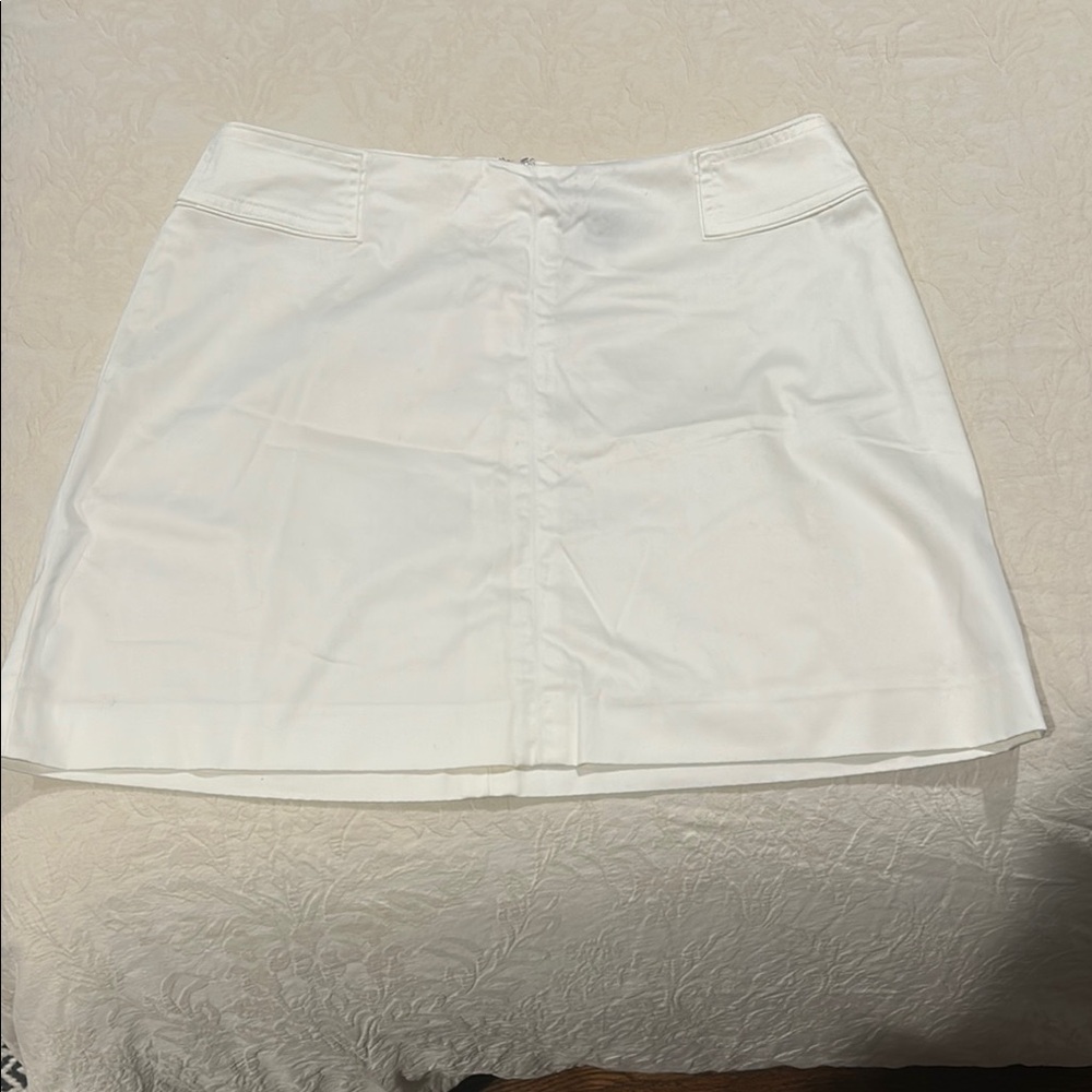 The Limited White A-Line Skirt